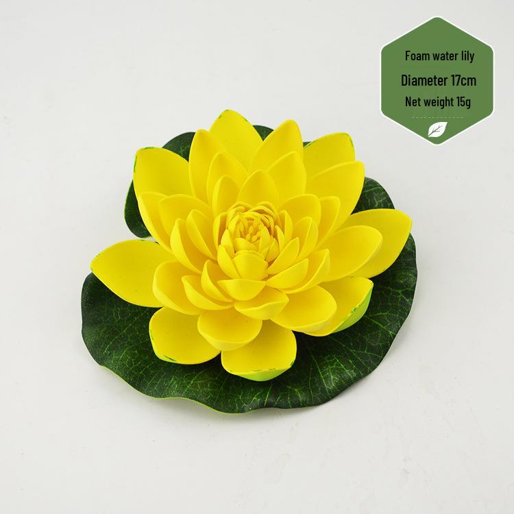 Artificial Lotus Leaf & Lotus Flower Pond Decorations for Fish Tanks & Living Rooms