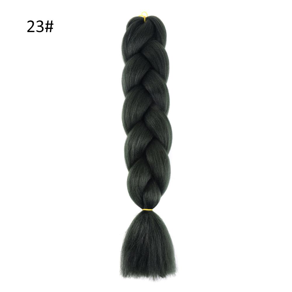 

NO.PS Цветные синтетические волосы для наращивания Африканские косички, плетение крючком, хвост, аксессуары для волос 23#