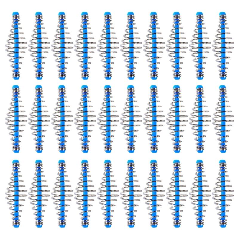 10/30Pcs Spring Coils Inline Methods Feeder Fishing Feeder Baits Cage Easy Use
