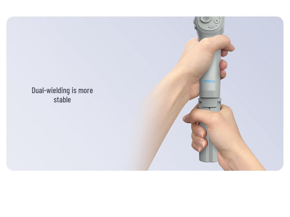 CYKE Three-Axis AI Face Tracking Gimbal & Selfie Stick with Anti-Shake Stabilizer for Live Streaming