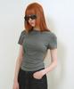 GENERALIDEA Acetate Twist Short Sleeve T-Shirt [Charcoal] / Gf2Lts520