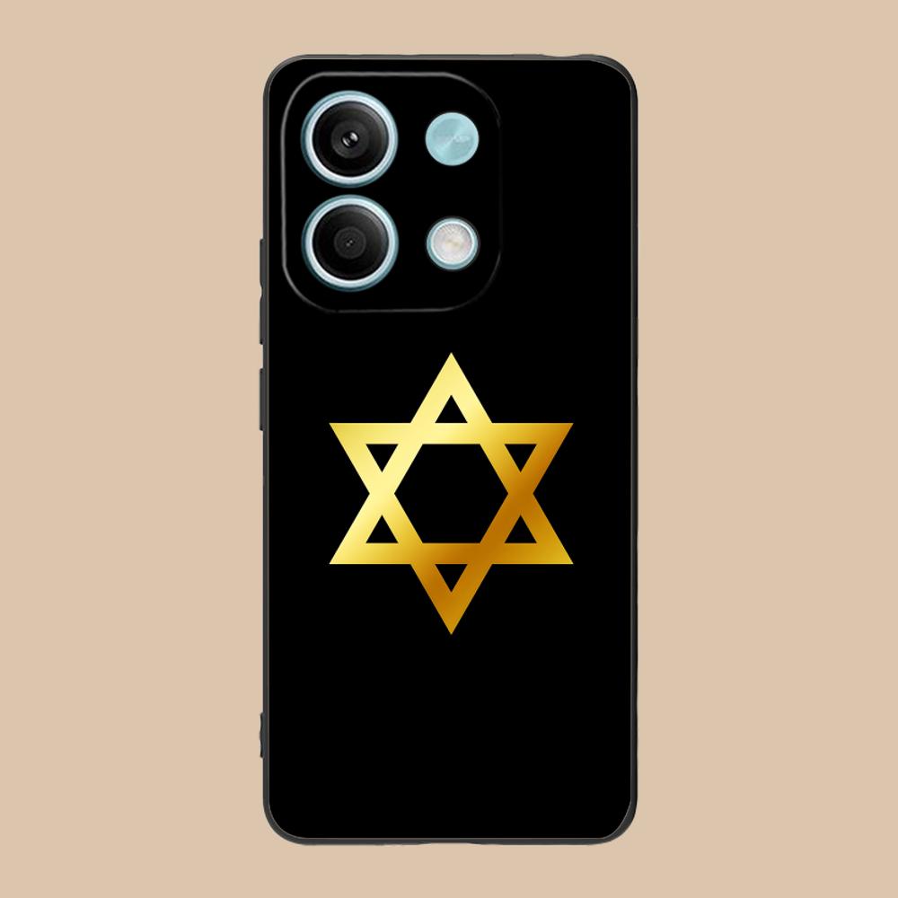 Jewish David Star Mobile Cell Phone Case for Xiaomi 15 14 13 12 Mi 11 T Ultra Lite Pro S X 5G Colorful Printing Cover Cellphones