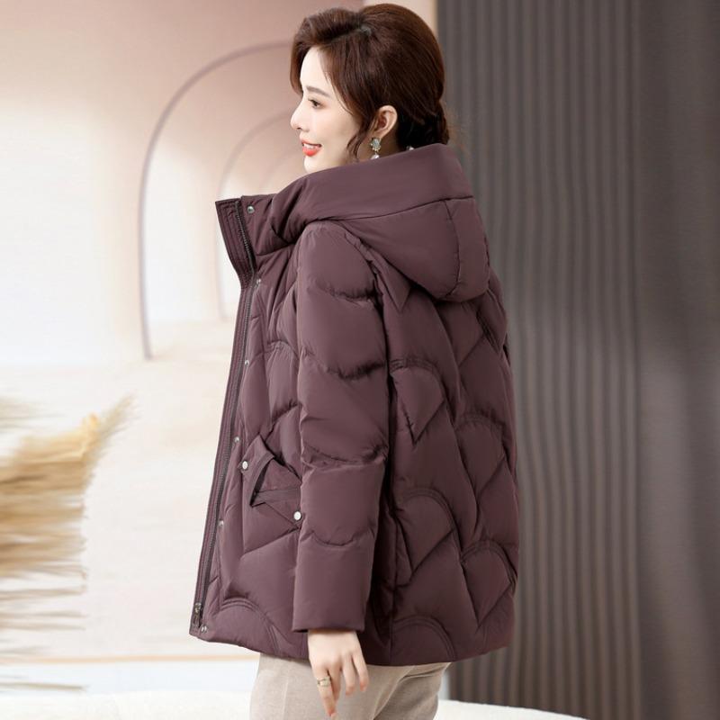 Mom winter cotton-padded clothes short fashion coat new cotton-padded jacket middle-aged women winter down cotton-padded clothes