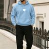 Men's Hawaiian Print Hooded Sweatshirt Casual Pullover