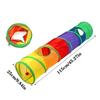 Foldable Easy-to-Store All-in-One Cat Play Tunnel - Striped Interactive Toy for Fun and Exploration Kitten Toy Cat Play Tunnels