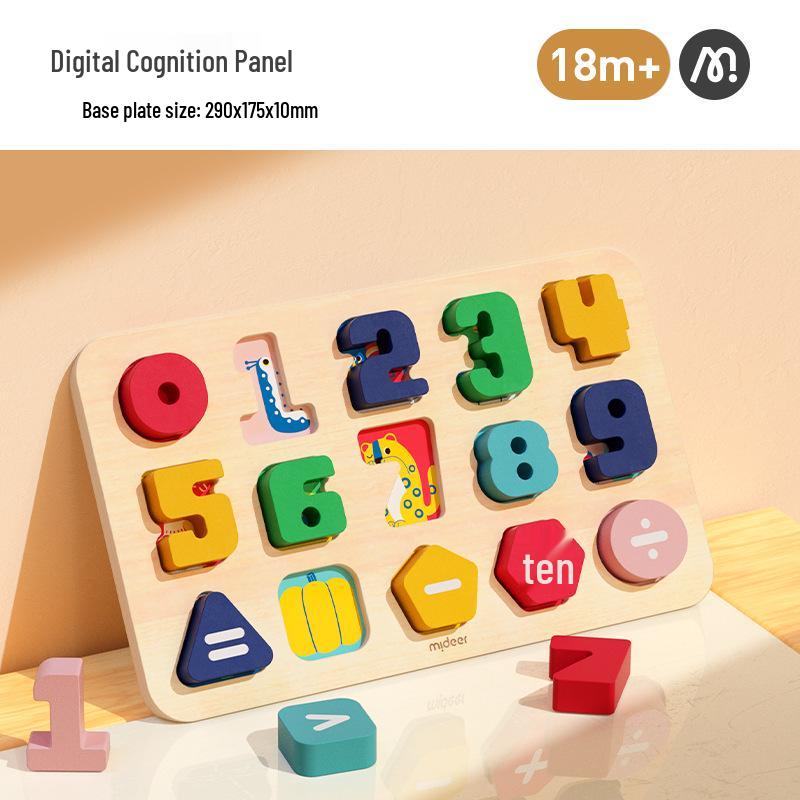 

Mideer Mi Lu Монтессори Детская Алфавитная и Числовая Пазл-доска Развивающая Игрушка