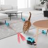 Adjustable Speed Interactive Cat Toy Chase Run Exercise Mental Stimulation Cat Treadmill DIY Mouse Toy Cat Running Wheel