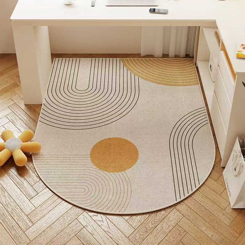 

VIKAMA Cream Style High-End Desk Swivel Chair Carpet Anti-Slip And Wear-Resistant Floor Mat Home Decoration 60x90cm