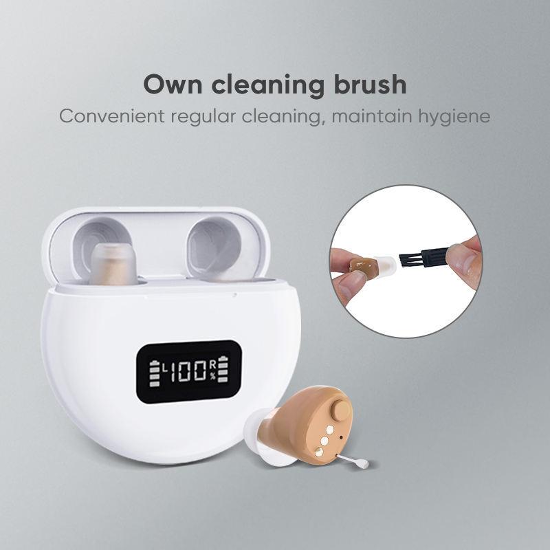 Rechargeable Digital 10 channel Hearing Aid Adjustable Tone Sound Amplifier Portable Deaf Elderly Hearing Aids