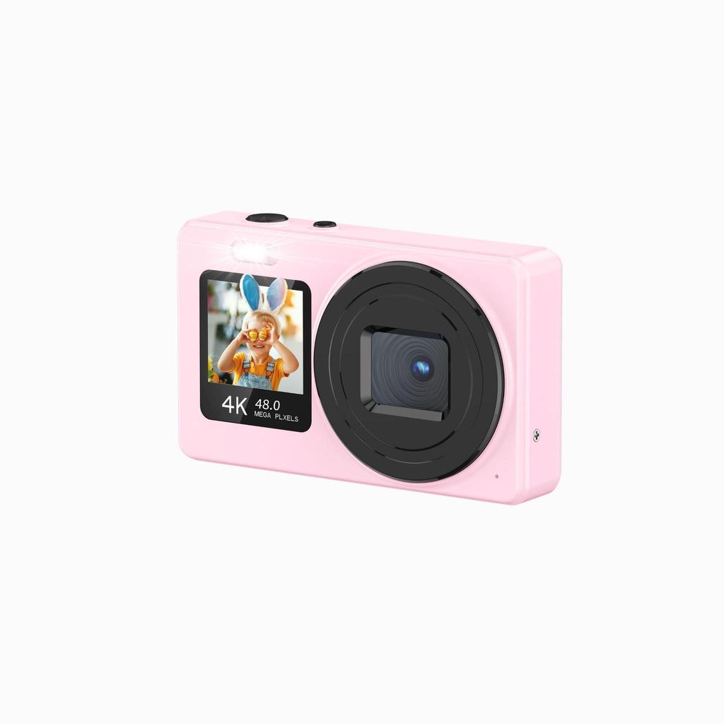 4K HD Dual Screen Zoom Selfie Camera for Students and Parties - Portable CCD Children's Camera