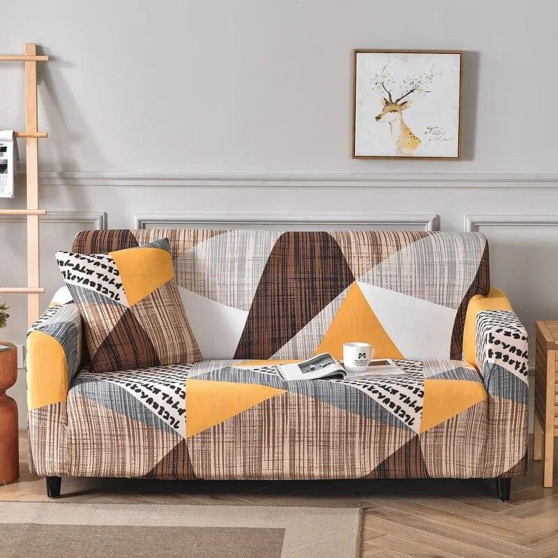 1PC Sofa Slipcovers Geometric Elastic Sofa Covers for Living Room All-inclusive Slip-resistant Couch Cover Strech L Shape Corner