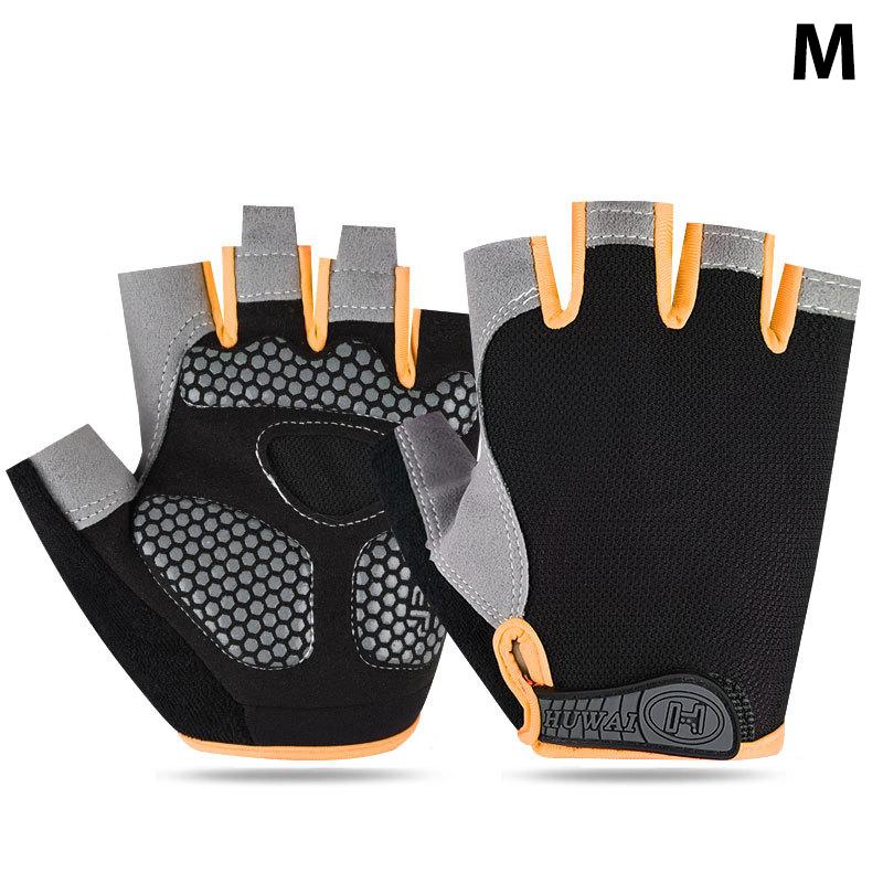 Breathable Gym Gloves Half Finger Anti Slip Sports Gloves for Men Women Fitness Weightlifting Workout Comfortable Training