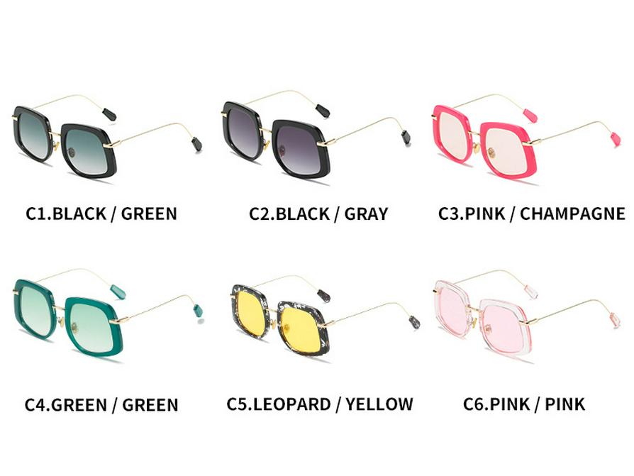 2021 Milan Fashion Show Colorful Oval Sunglasses - European & American Trend Inspired by Miu