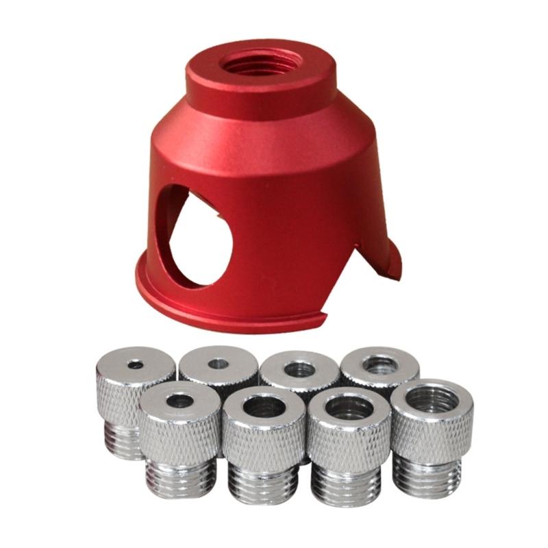 Vertical Drill Guide Locator Aluminum Vertical Drilling Doweling Jig Kit Portable Woodworking Straight Angle Puncher