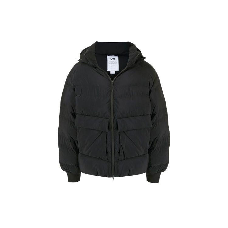 

Y-3 Пуховик с логотипом, зимние мужские куртки, черный HA5556M