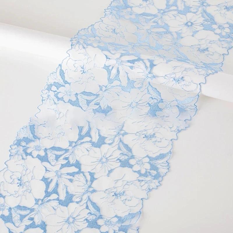 1/3 de yard de fil de polyester pressé pour fond de dentelle, idéal pour la broderie florale à faire soi-même, accessoires en dentelle, rideaux, coussins de canapé et décoration.