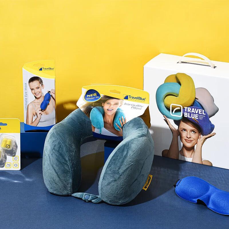 Travel Blue Memory Foam U-Pillow Travel Set