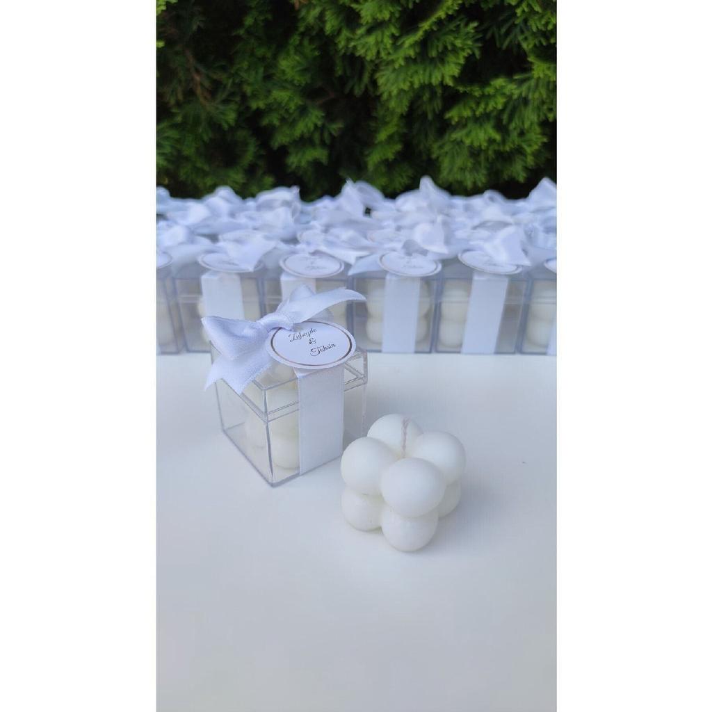 Gift Candle, Wedding Candle, Birth, Circumcision, Wedding Engagement Promise Mevlut Birthday 20 Pieces