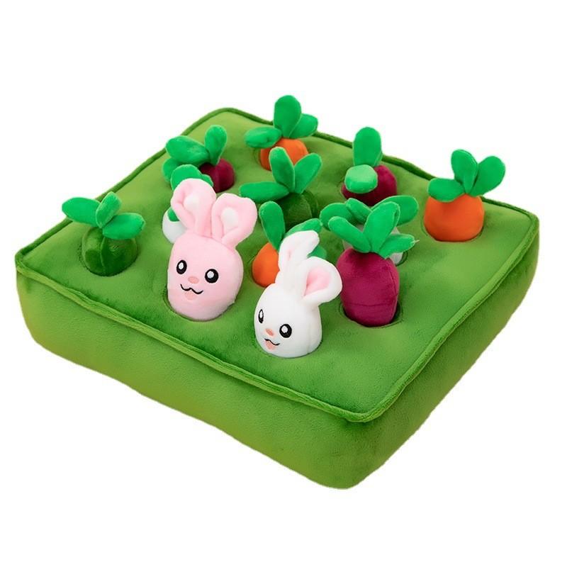 Carrot Baby Play Pulling Plush Toy Cute Preschool Enlightenment Doll Rabbit