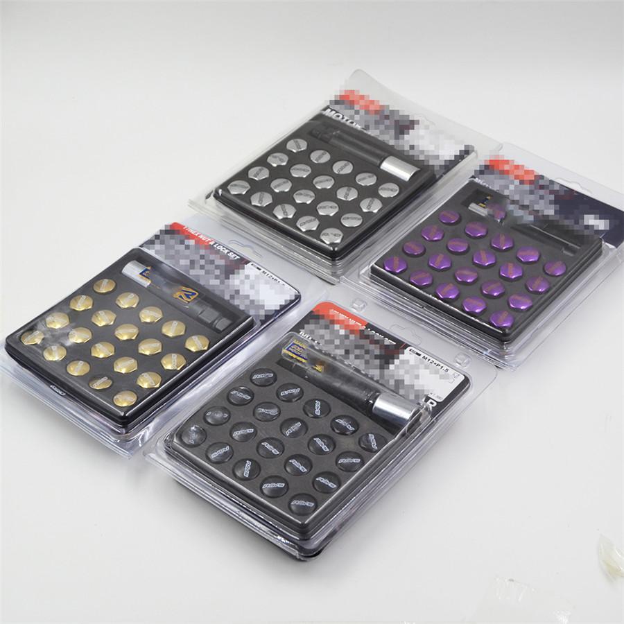 20* M12X1.5MM Silver Anti-theft Wheel Nuts Alloy Steel TUNER RACING WHEEL LUG NU