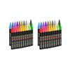 2X Paint Pens Paint Markers, 20 Colors Oil-Based Waterproof Paint  Pen Set, Never Fade Quick Dry and Permanent