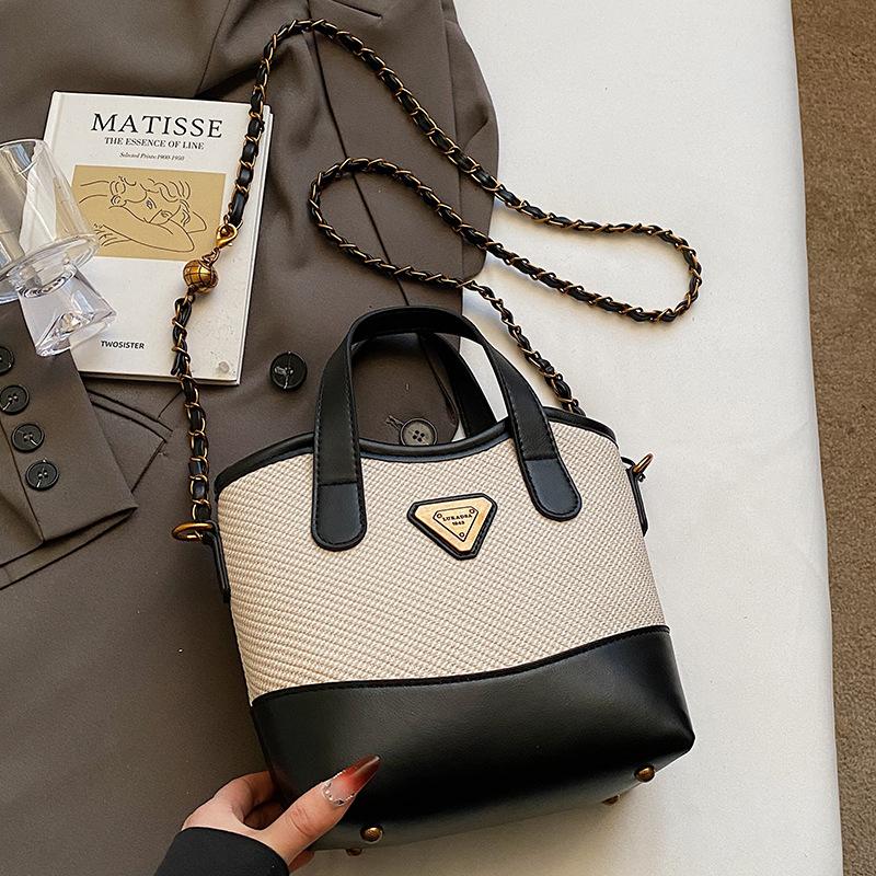 

2025 новая корейская простая и модная портативная сумка-ведро, женская сумка-мессенджер для поездок на работу, универсальная, с чувством высокого класса