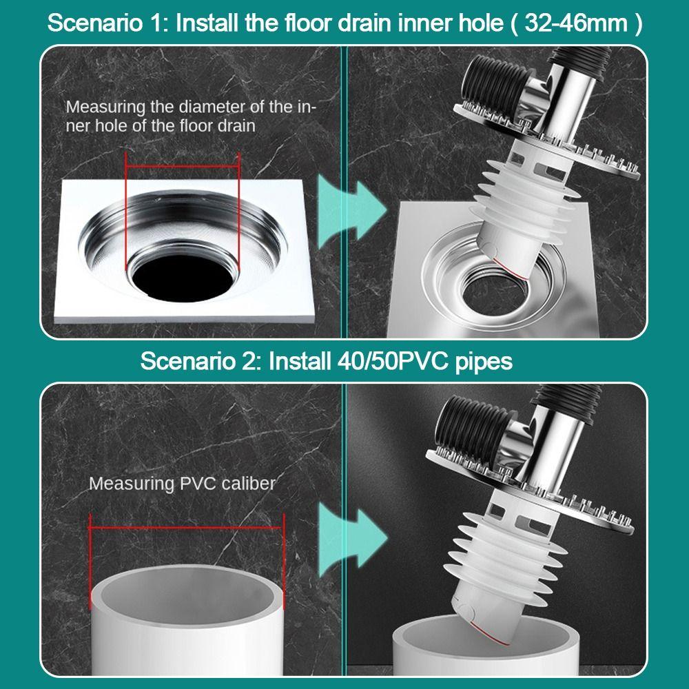 Double Purpose Washing Machine Floor Drain Cover Insect Prevention Sewer Special Elbow Pipe Joint