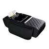 Car Armrest Box Thicken Height Pad Arm Rest Cushion with Pocket Tissue Cup Holder Elbow Support Universal