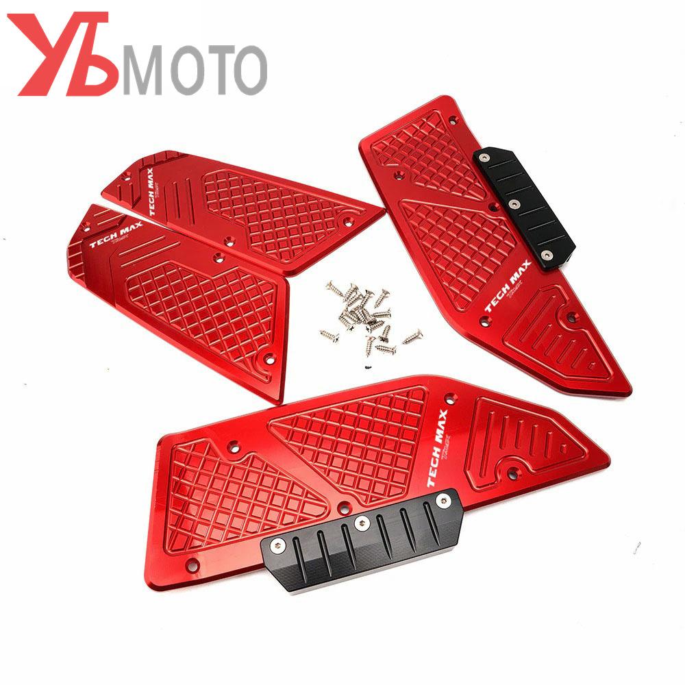 TMAX Footrest Pedal Sticker For YAMAHA TMAX 560 Tech Max TMAX560   Accessories Moto CNC Footboard Step Foot