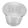 Capsula per Caffè Riutilizzabile Pod in Acciaio Inossidabile 304 Capsula per Caffè Ricaricabile con Spazzolino e Cucchiaino per Macchina da Caffè