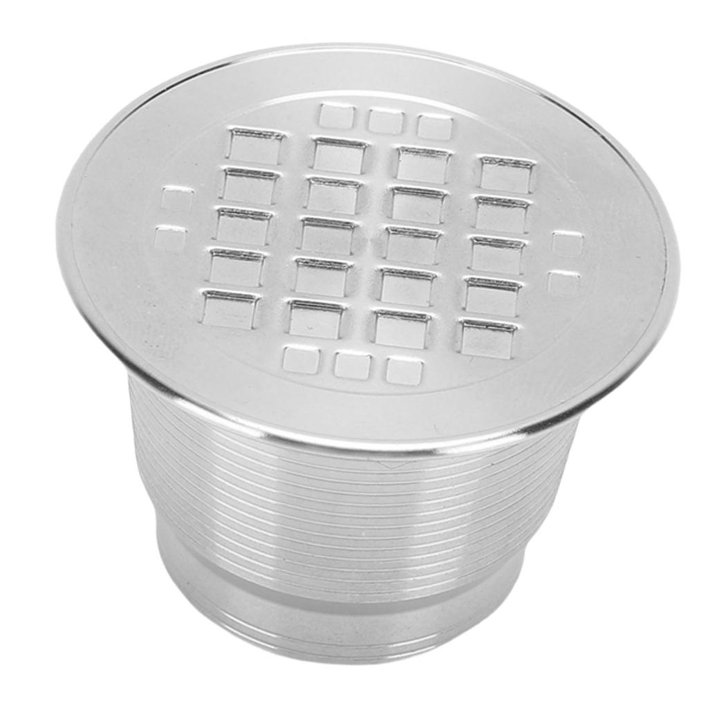 Capsula per Caffè Riutilizzabile Pod in Acciaio Inossidabile 304 Capsula per Caffè Ricaricabile con Spazzolino e Cucchiaino per Macchina da Caffè