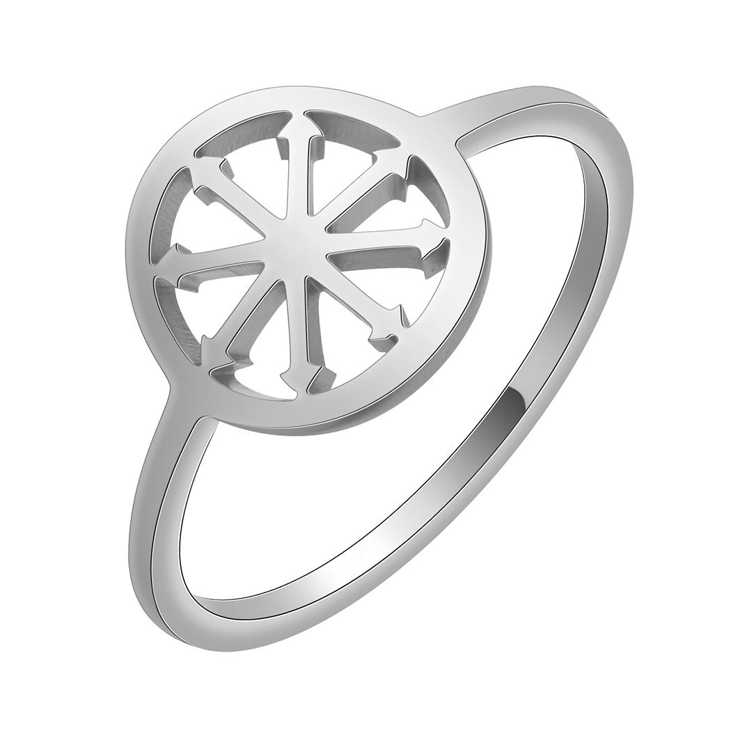 Star Of Chaos Ring Magic Star Ring Wheel of Chaos Jewelry Stainless Steel Simple Women Accessories 8