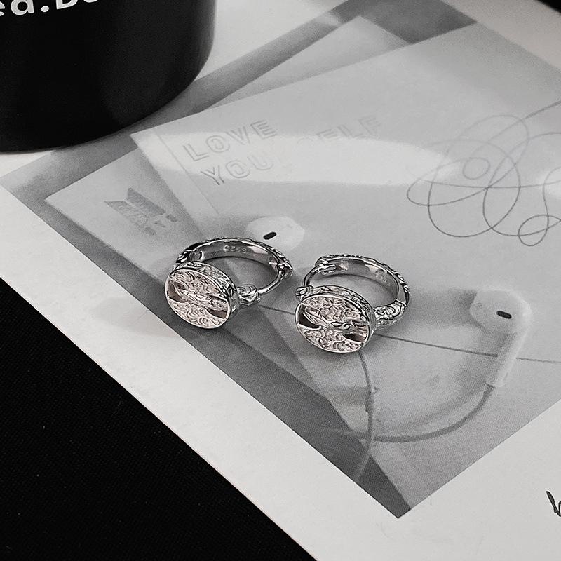 Model de iarbă Tang de ultimă generație, nas de porc, ureche, buton, formă de buton, cercei, ușoare, lux, design de nișă