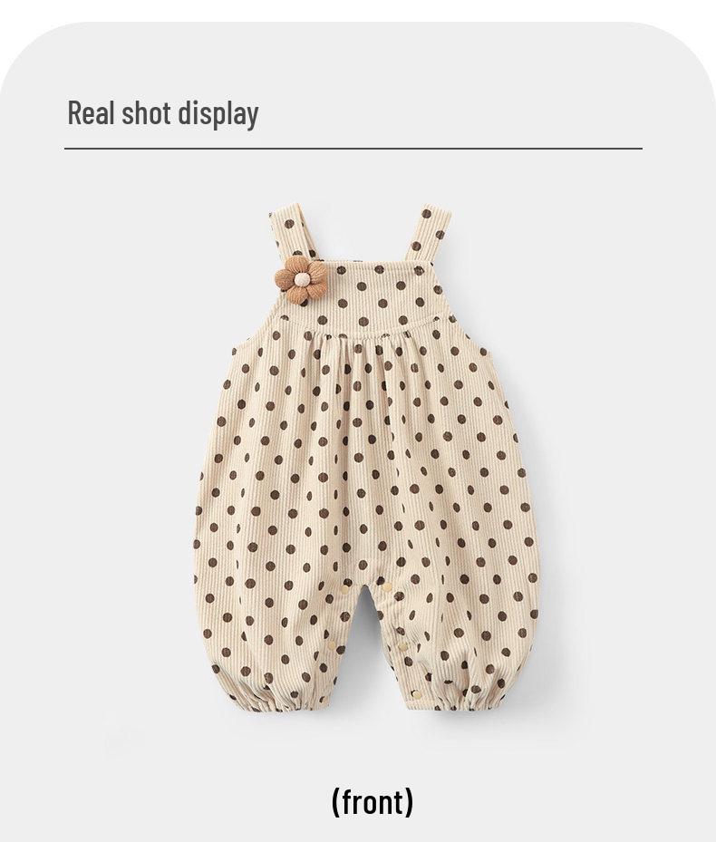 Youqi Toddler Girls' Overalls: 2026 Early Autumn Spring/Autumn Outdoor Casual Jumpsuit