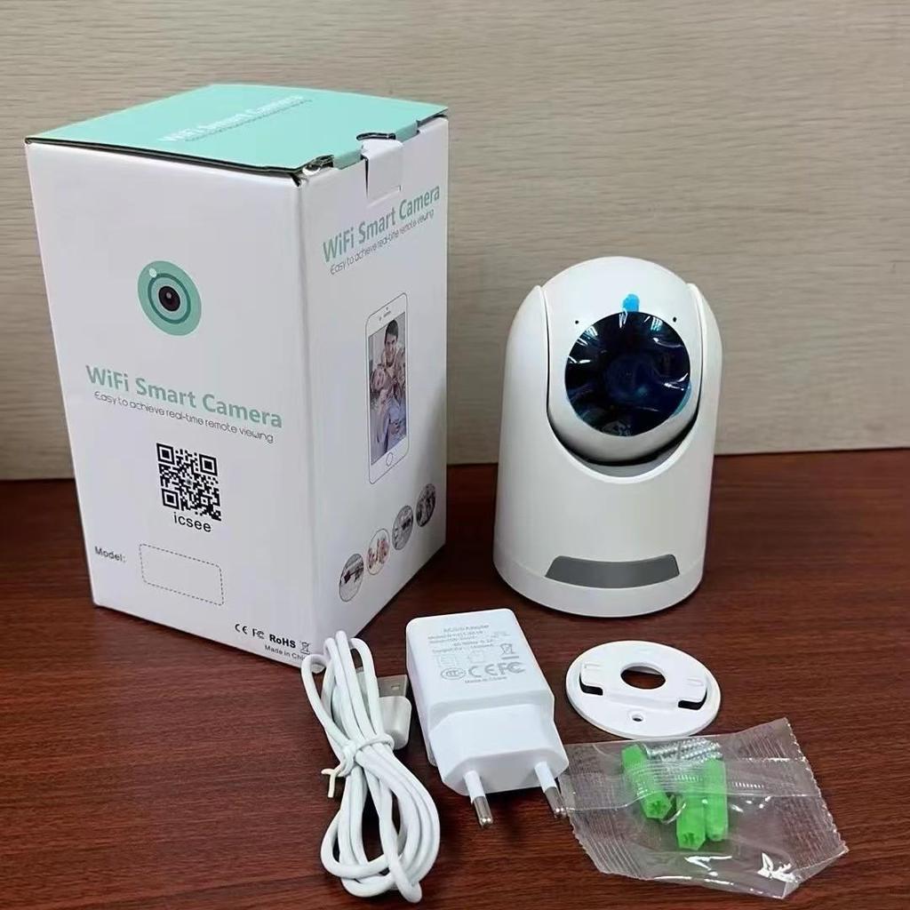 iCsee Dual-Lens HD WiFi Camera: Smart 360° Full-Color Night Vision Security
