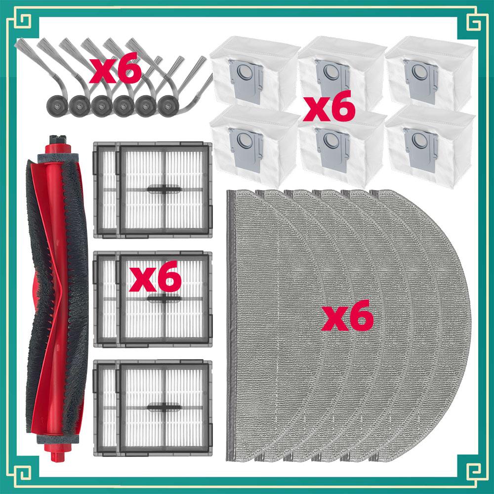 Fit For Roborock Q10 X5/Q10 X5+/Q10P/Q10P+/Q10 PF/Q10 PF+/Q8/Q8+/Q8 Max Pro Parts Main Side Brush Filter Mop Cloth Dust Bag Kits