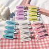 Clips Side Bangs Barrette Colorful Makeup Washing Face Accessories Women Girls Styling Hairpins 4pcs Set Bend Seamless Hairpins