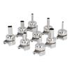 9PCS Set Heat Gun Nozzle Kit 3‑12mm Stainless Steel Hot  Soldering Heat Gun Nozzle