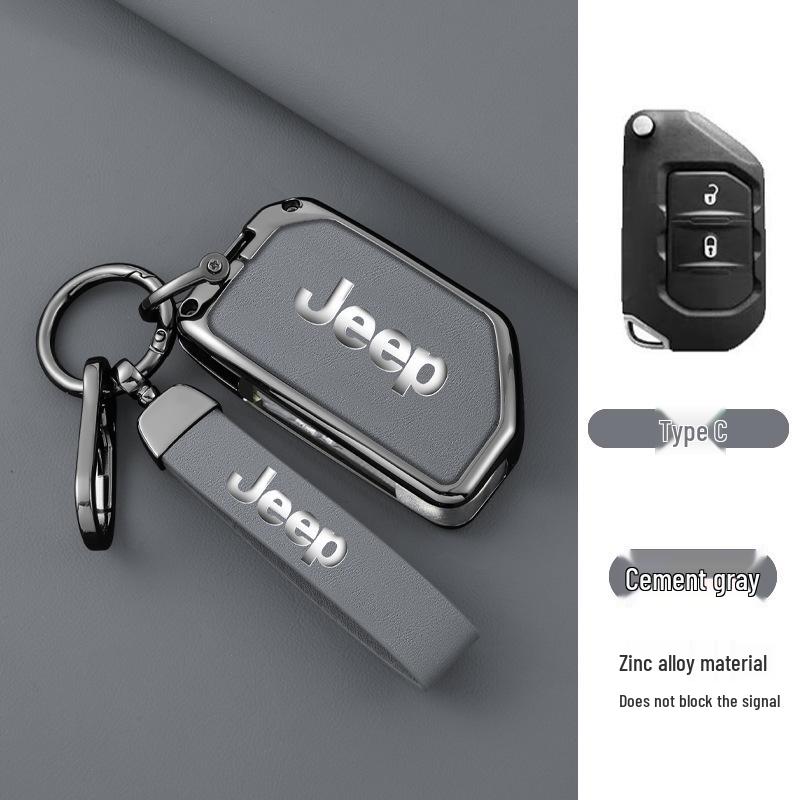 Premium Zinc Alloy Leather Accessory for Jeep Gladiator Wrangler 4XE - Unisex Design