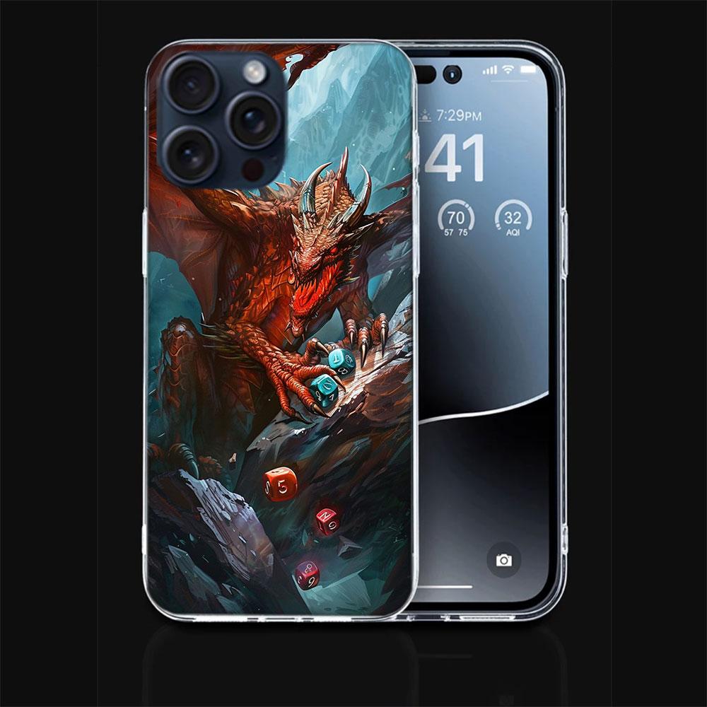 Game D-Dungeons D-Dragons D-DND Clear Phone Case For Iphone 17 Air 16 Pro Max 15 Pro 14 Plus 17E 16E 11 13 12 Mini Cover Cases F