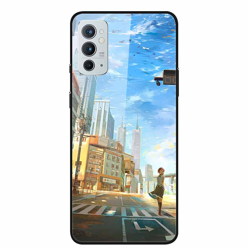 Tempered Glass Cover For Oneplus 9RT Case 1+ 9RT Hard Back Cover for Oneplus 9RT 5G Case Coque Bumper Funda OnePlus 9 1+9RT