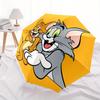 1pc Tom Jerry Friendship Automatic Open/close Umbrella, Heavy-Duty Iron Frame, Folding Portable Design, Travel, Everyday Use166