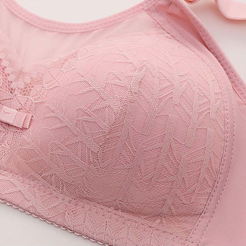 Large Size Thin Section of Anti-sagging Non-steel Ring Bra Lifting Breast Gathering Anti-glare Bra Back Underwear