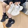 Girls' Black Leather Princess Shoes - British Style Autumn Collection