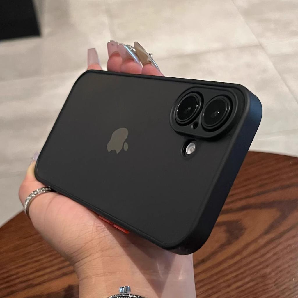 Stoßfeste Armor Matt Hülle Für iPhone 17 16 15 14 13 12 11 Pro Max X XR XS 8 7 Plus Luxuriöser Silikon Stoßfänger Klare Harte PC Abdeckung
