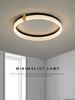 Nordic Bedroom Indoor LED Ceiling Lamp Modern Minimalist Black Round Triangle Study Ceiling Light Dining Room Chandelier Fixture