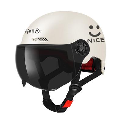 Cycling Helmet, Electric Vehicle Women's New National Standard Summer Sun Protection Motorcycle Men's Safety Helmet Summer Four Seasons Half Helmet