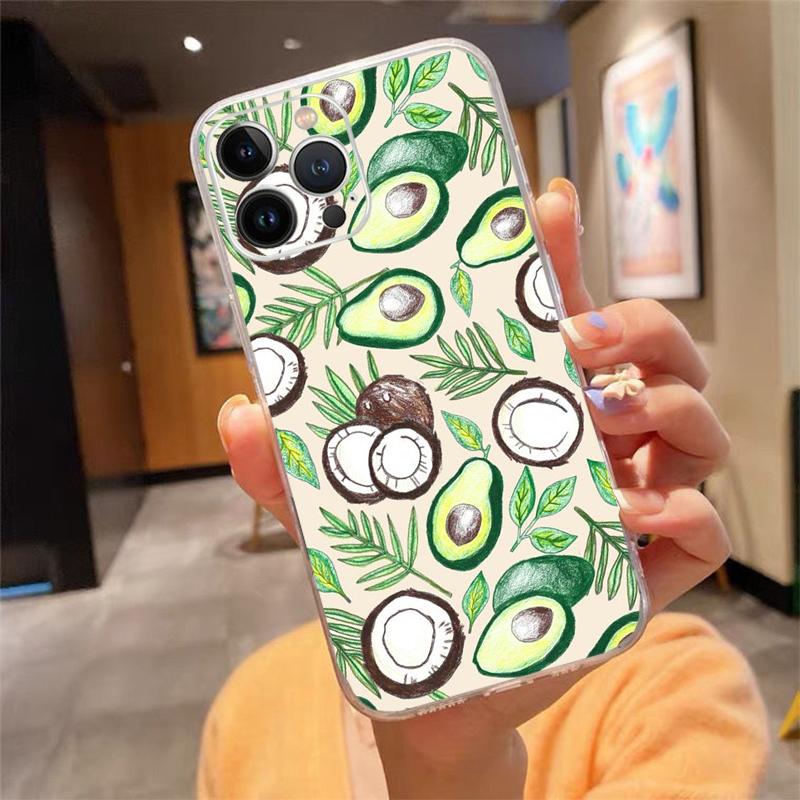Phone Case For iphone 17ProMax Air 16 15 14 13 Pro Max 15 16 Pro 15Plus Art Funny avocado Fruit