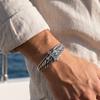 Vintage Stainless Steel Wide Open Cuff Bracelet for Men Eagle Skull Cross Angel Wing Feather Bangle Gothic Jewelry Gifts