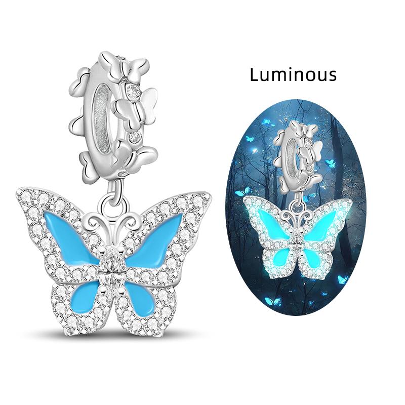 Copper Fluorescence Dragonflies Bees Charms Beads Fit Diy Bracelet Necklace Making Gift Of High Quality Jewelry